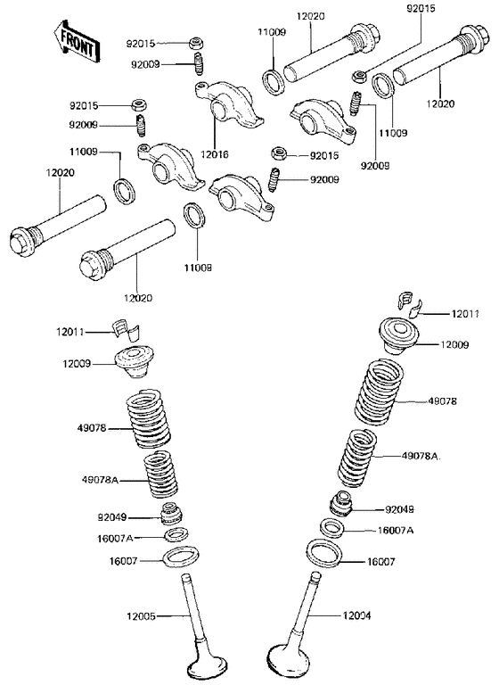 Rocker arms/valves