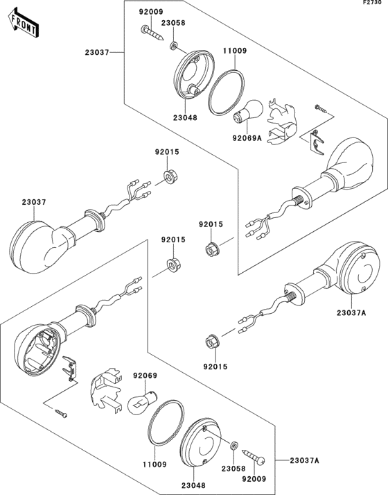 ZR550 Задний фонарь