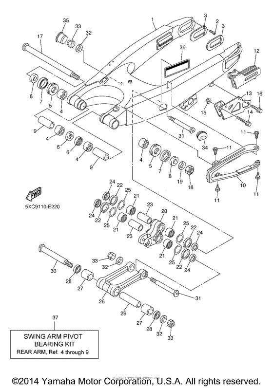 YZ250FV Бугель