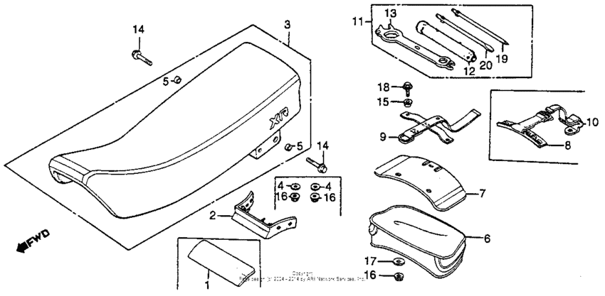 Seat + tools