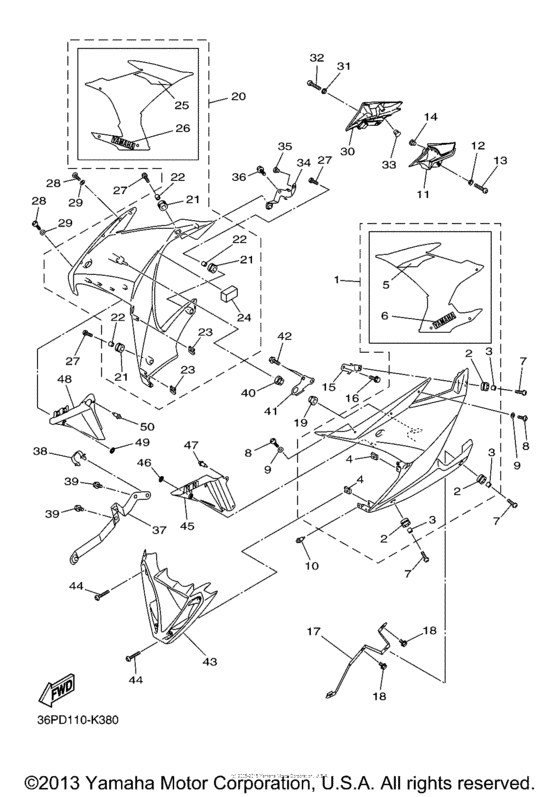FZ6RDCW Обтекатели