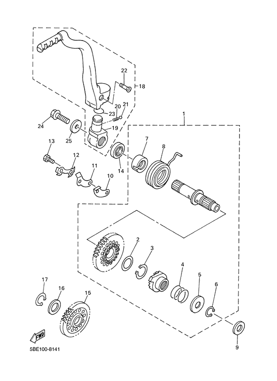 YZ426F Стартер