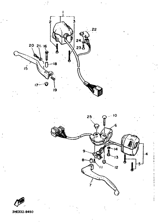 Handle switch. lever