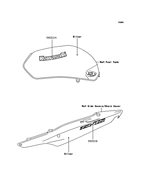 ZR750 Наклейки