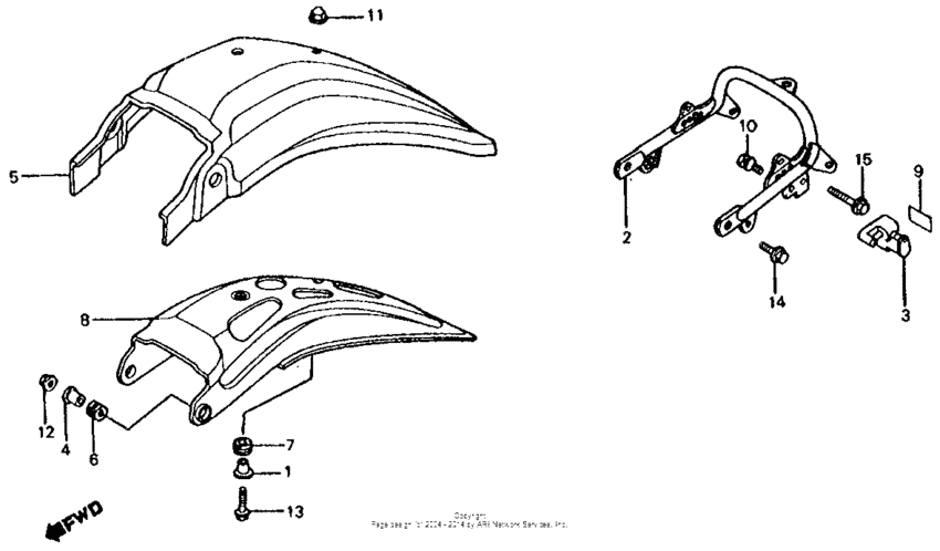 XL200R Задний бампер