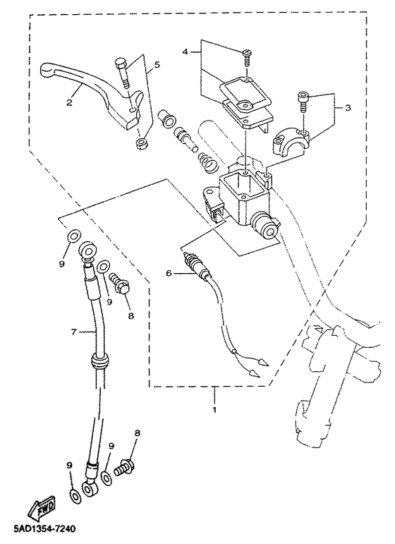 YN50R Главный тормозной цилиндр