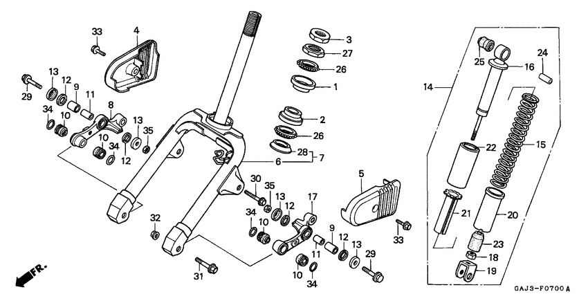 Front fork/front cushion