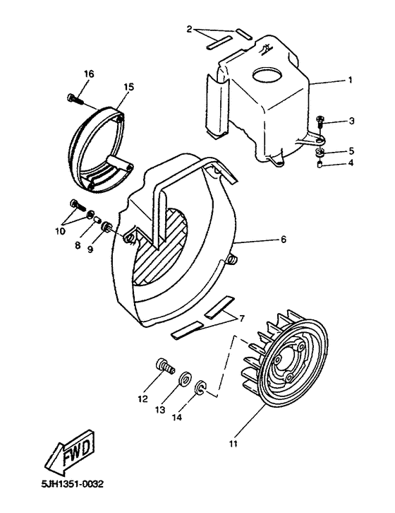 CW50 Air shroud. fan