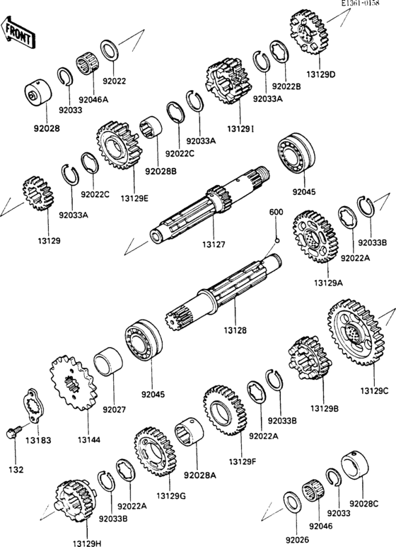 ZX600 Трансмиссия