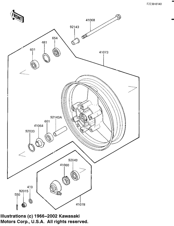 Front wheel/hub
