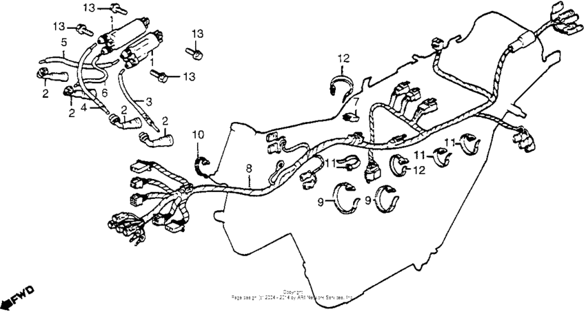 Wire harness + ignition