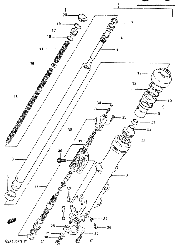 Front left fork