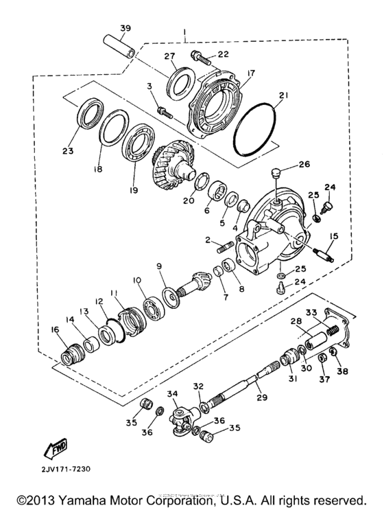 XV535JC Ведущий вал