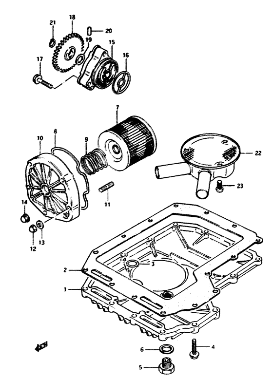Oil pump - oil filter