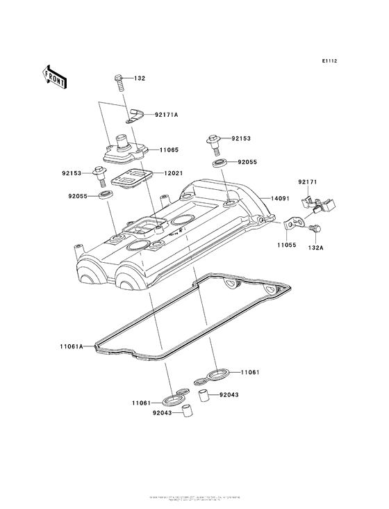 ER650 Крышка головки цилиндров