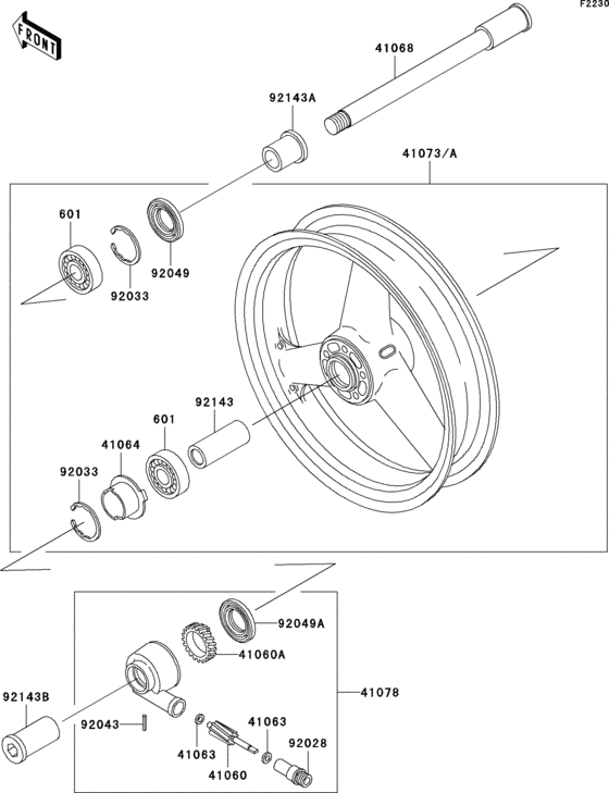 ZR1200 Переднее колесо