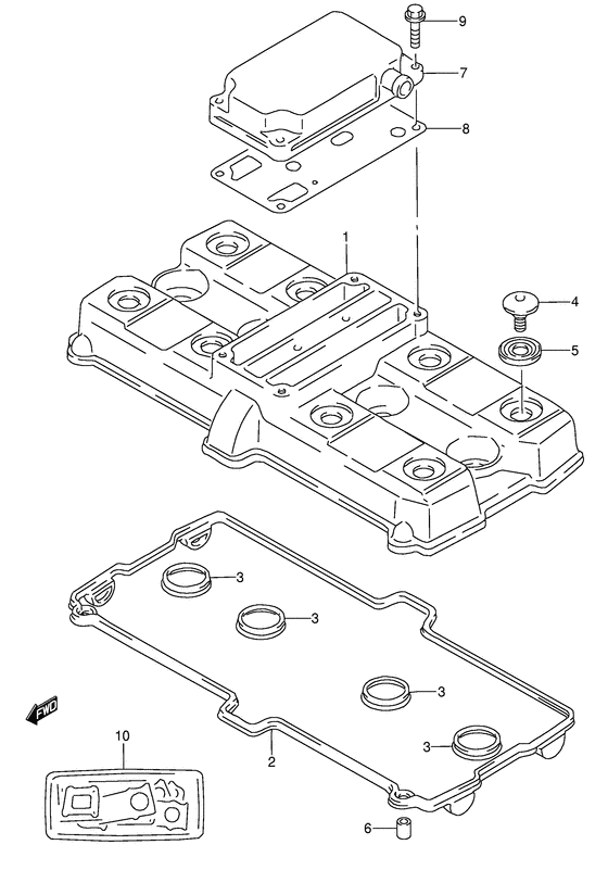 RF600 Крышка головки цилиндров