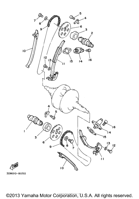 XV250RC Цепь механизма газораспределения