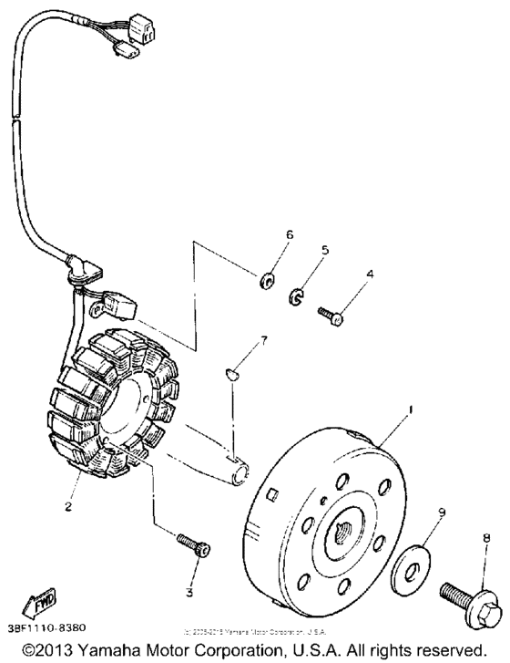 FZR400A Генератор