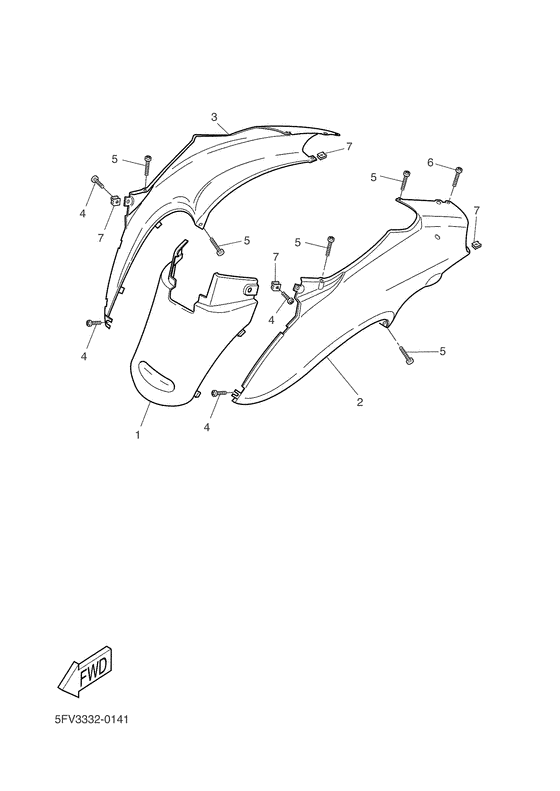 YH50 Боковые обтекатели