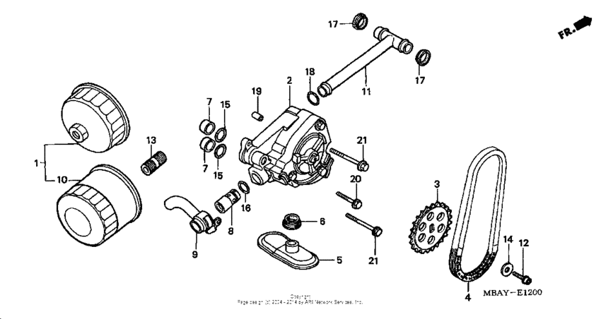 VT750C Масляный насос