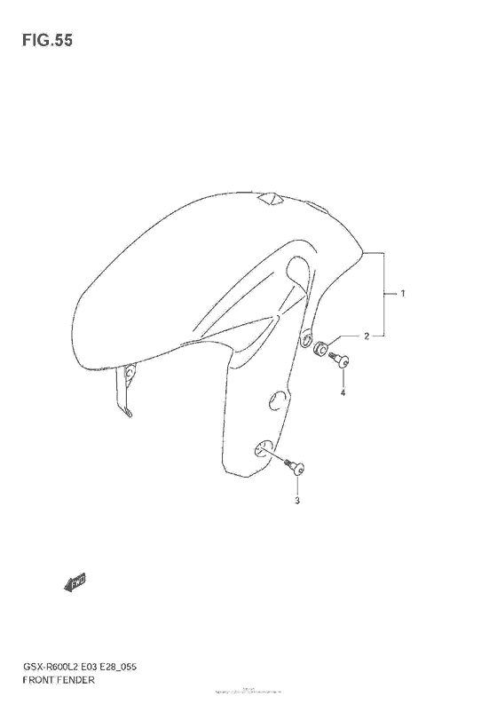 GSX-R600 Переднее крыло