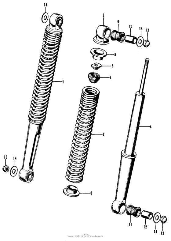 Rear shock absorber ko
