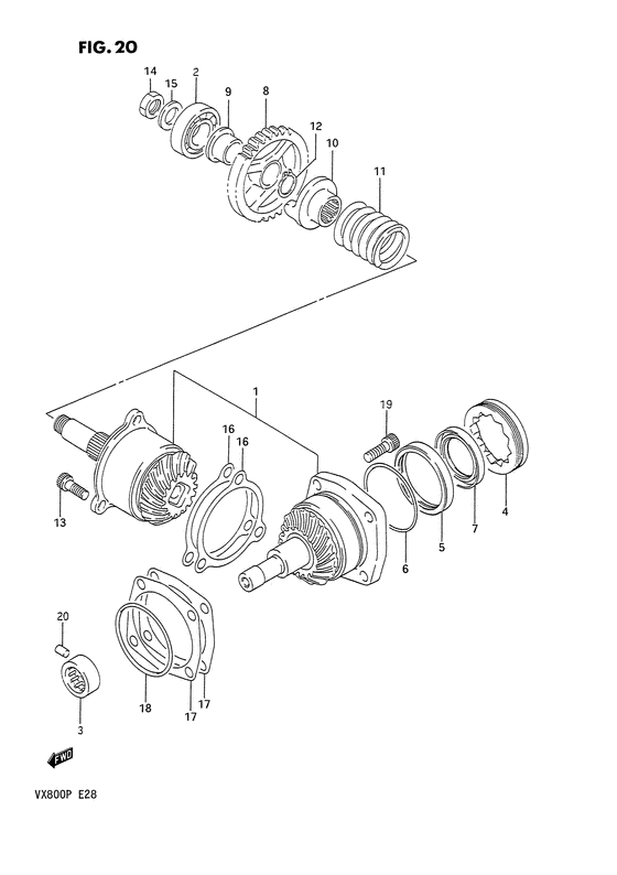 Secondary drive gear