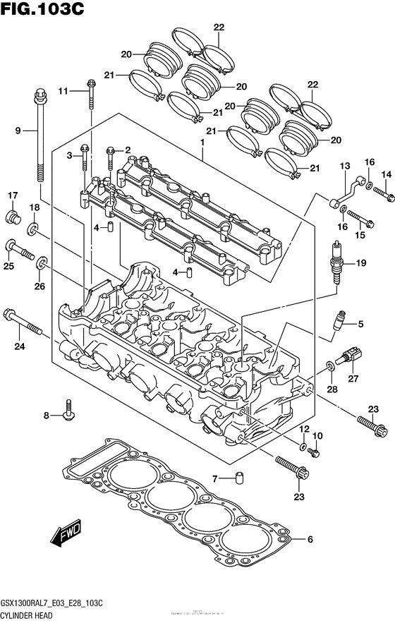 Cylinder Head (Gsx1300Ral7 E33)