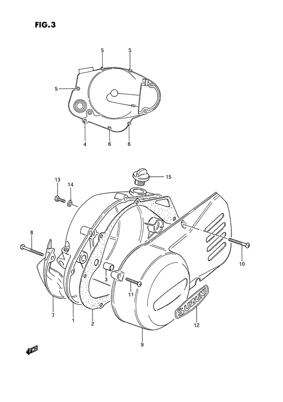 Crankcase cover ass`y  (v