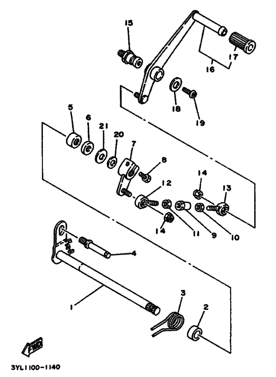 TZ250 Shaft shift