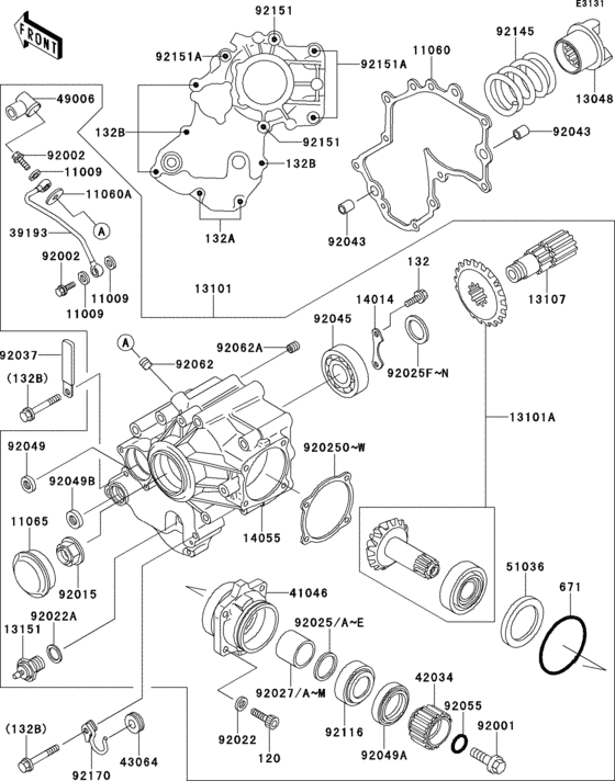  Front bevel gear(1 / 2)