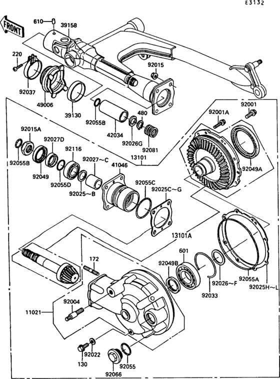 Drive shaft/final gear(1/2)