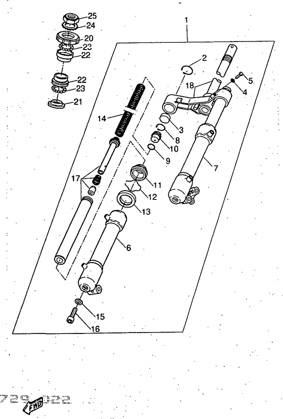 YQ50 Передняя вилка