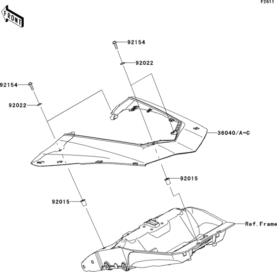 ZX1000 Боковые обтекатели