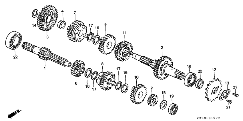 CMX250C Трансмиссия