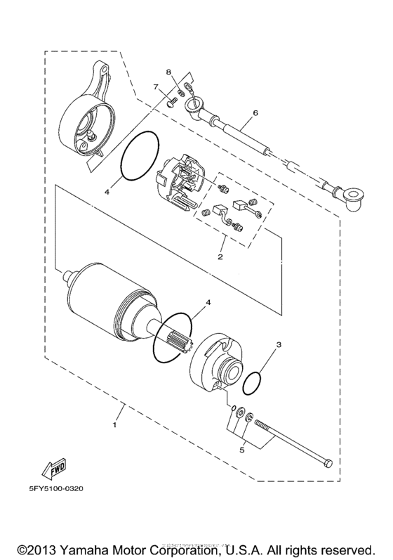 TW200YC Стартер