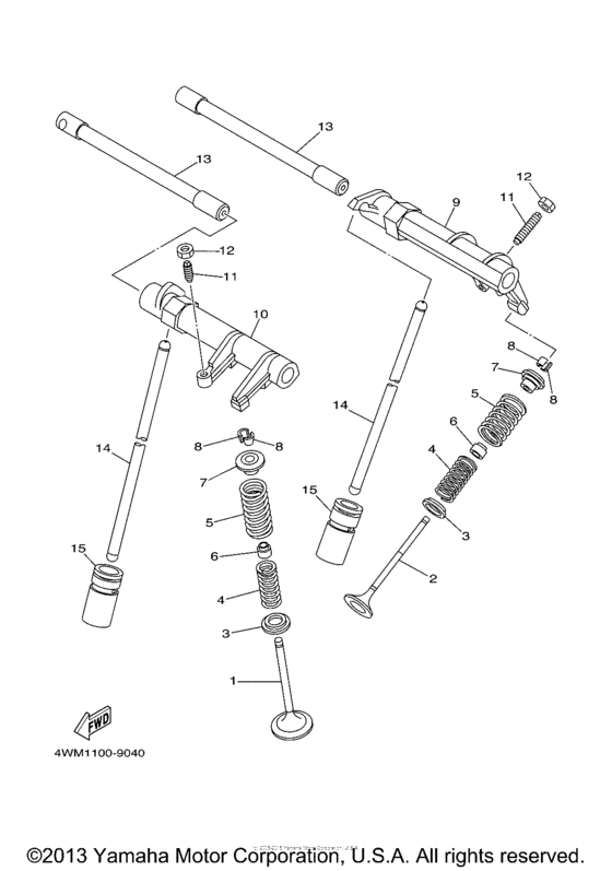 XV1600AR Клапана