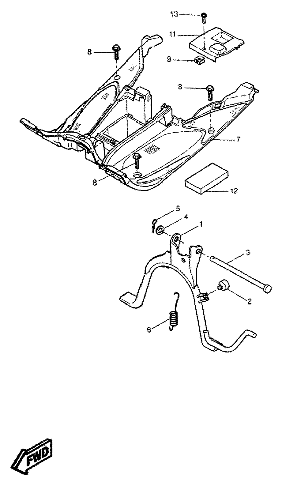 YQ50 Support repose pied