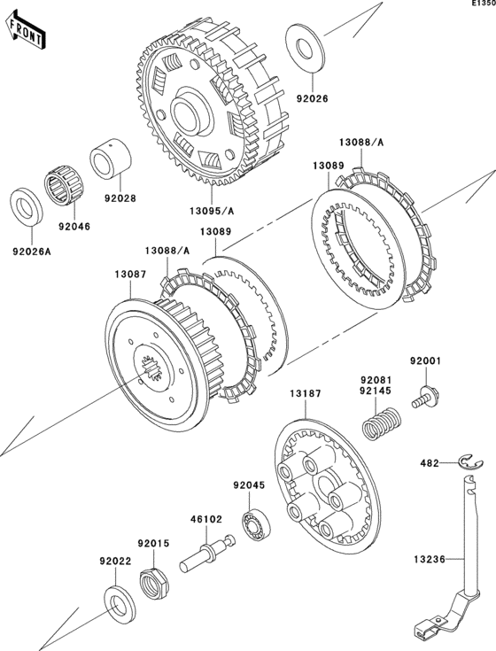 VN800 Сцепление