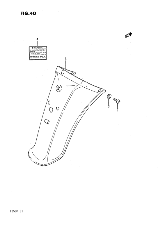 FB50 Заднее крыло