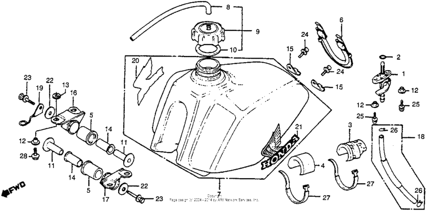 Fuel tank 80