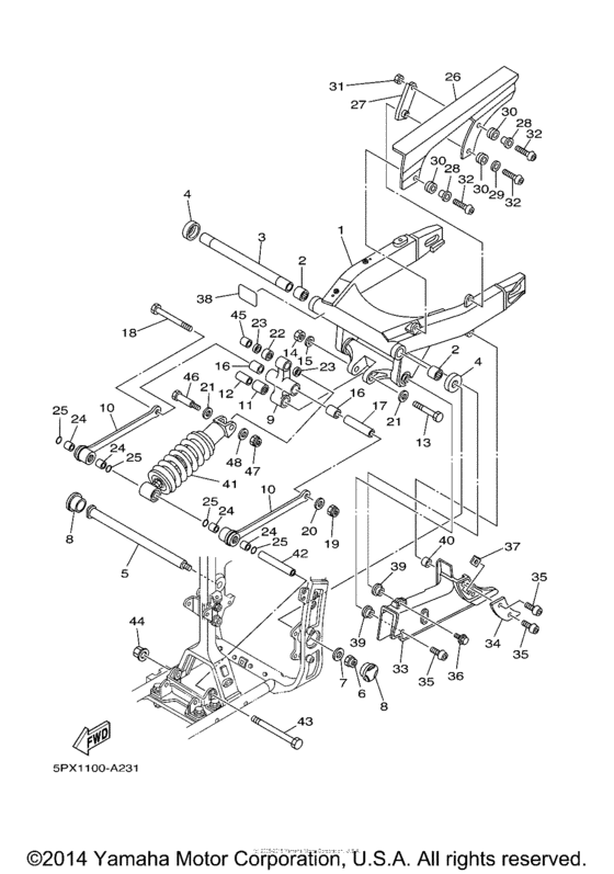 XV17PCS Задний рычаг подвески
