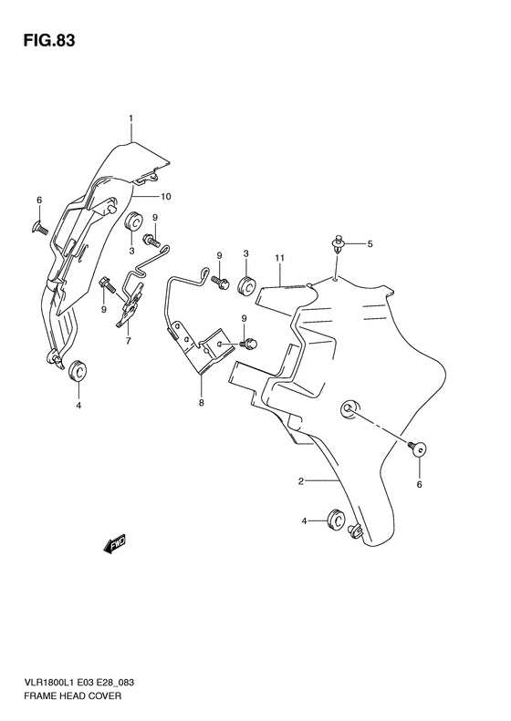 VLR1800 Frame head cover