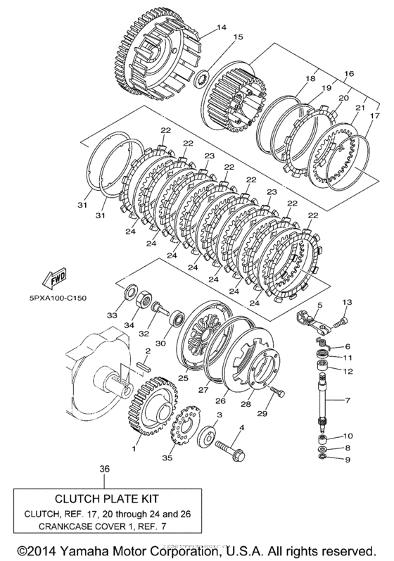 XV17PCXR Сцепление