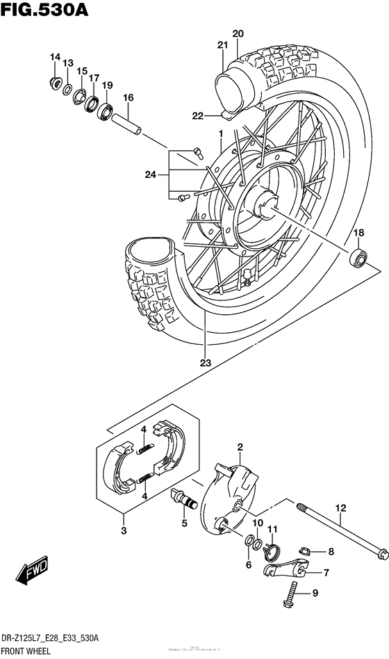 Front Wheel (Dr-Z125 E28)