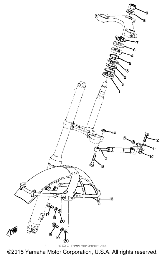 Steering - front fender