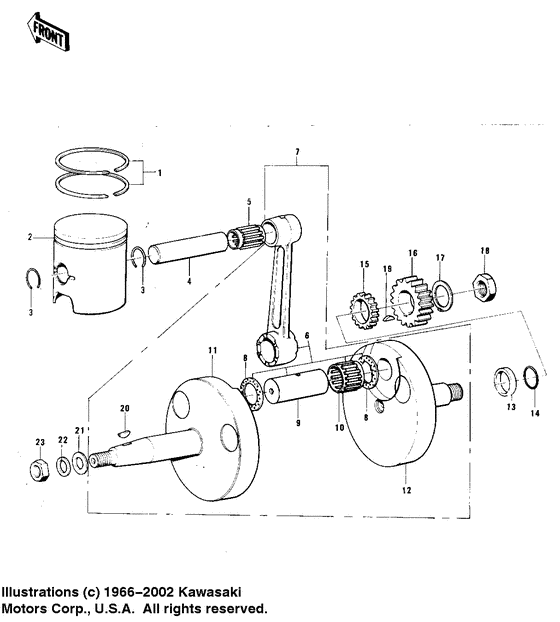 Crankshaft/piston