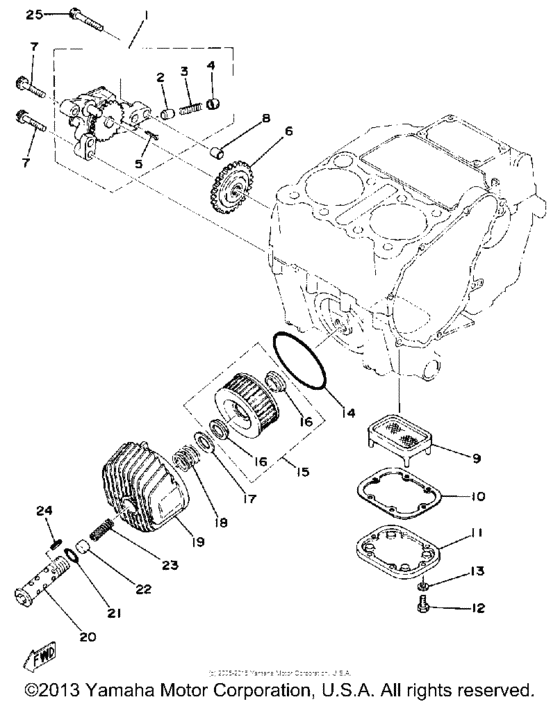 Oil pump-oil cleaner