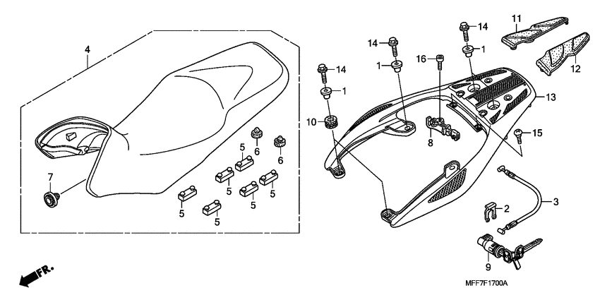 Seat/rear carrier